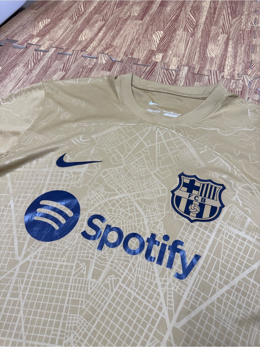 FC Barcelona 2022-2023 Football Shirt Jersey Nike #9 Lewandowski Soccer Size L - Picture 4 of 9